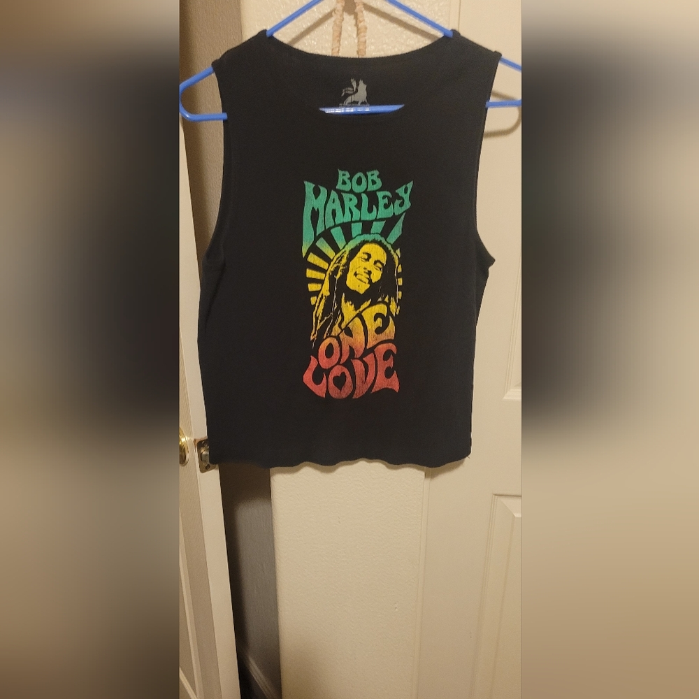Zion Rootswear Black Bob Marley Tank Top